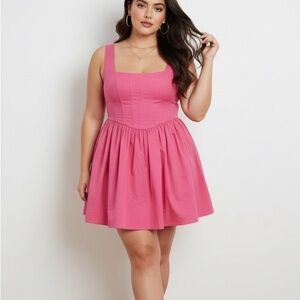 Chic Pink Mini Dress